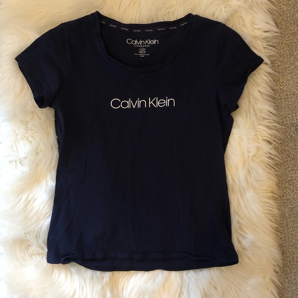 Calvin Klein Blue T-shirt Size Medium